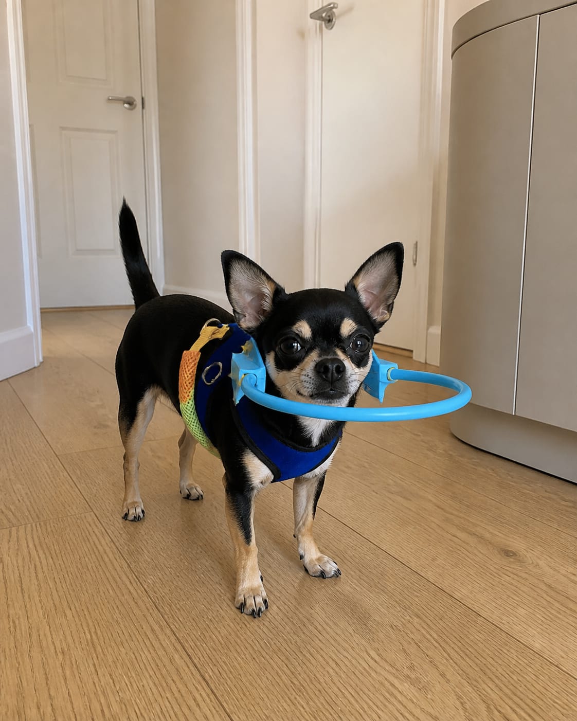 Customer photo review of Halo Safety Ring for Blind Pets