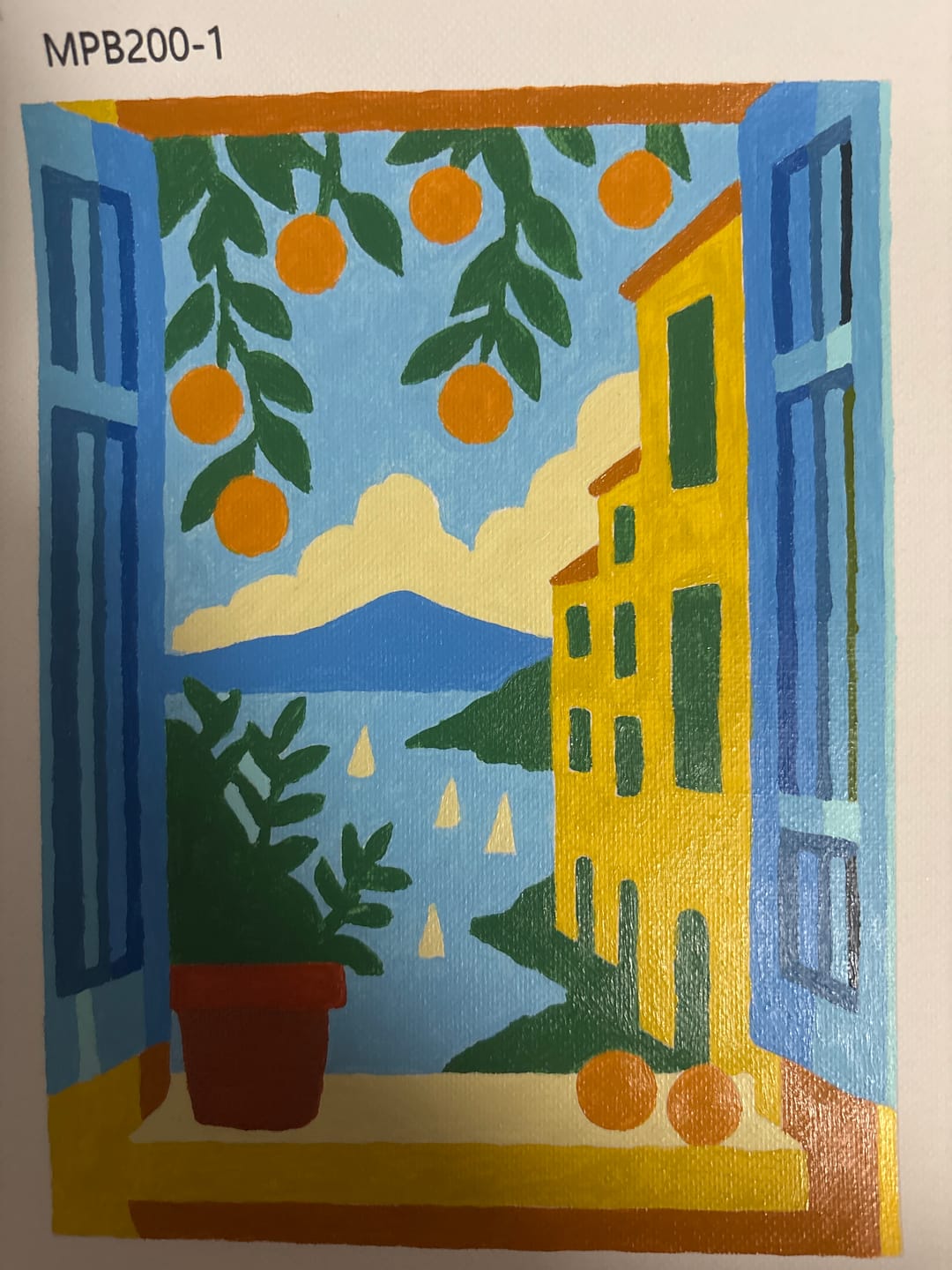 Customer photo review of 6 Mini Paintings - Colorful Windows Set