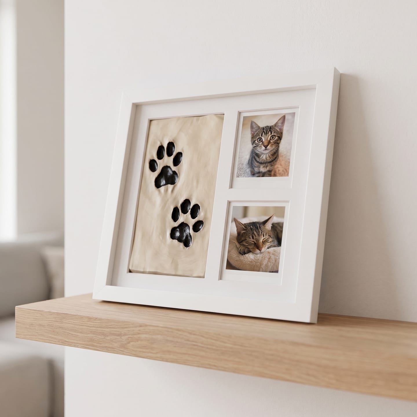 Customer photo review of Marco Huella de Gato en Arcilla