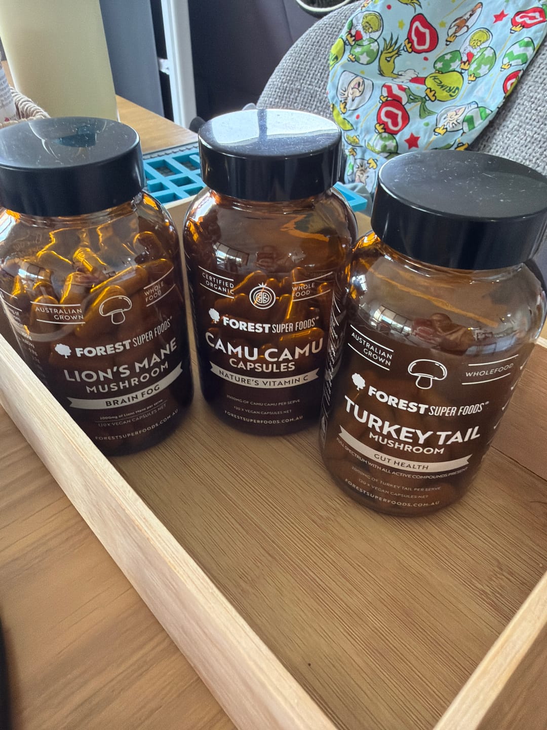 Customer photo review of Lions Mane Whole Mushroom Capsules