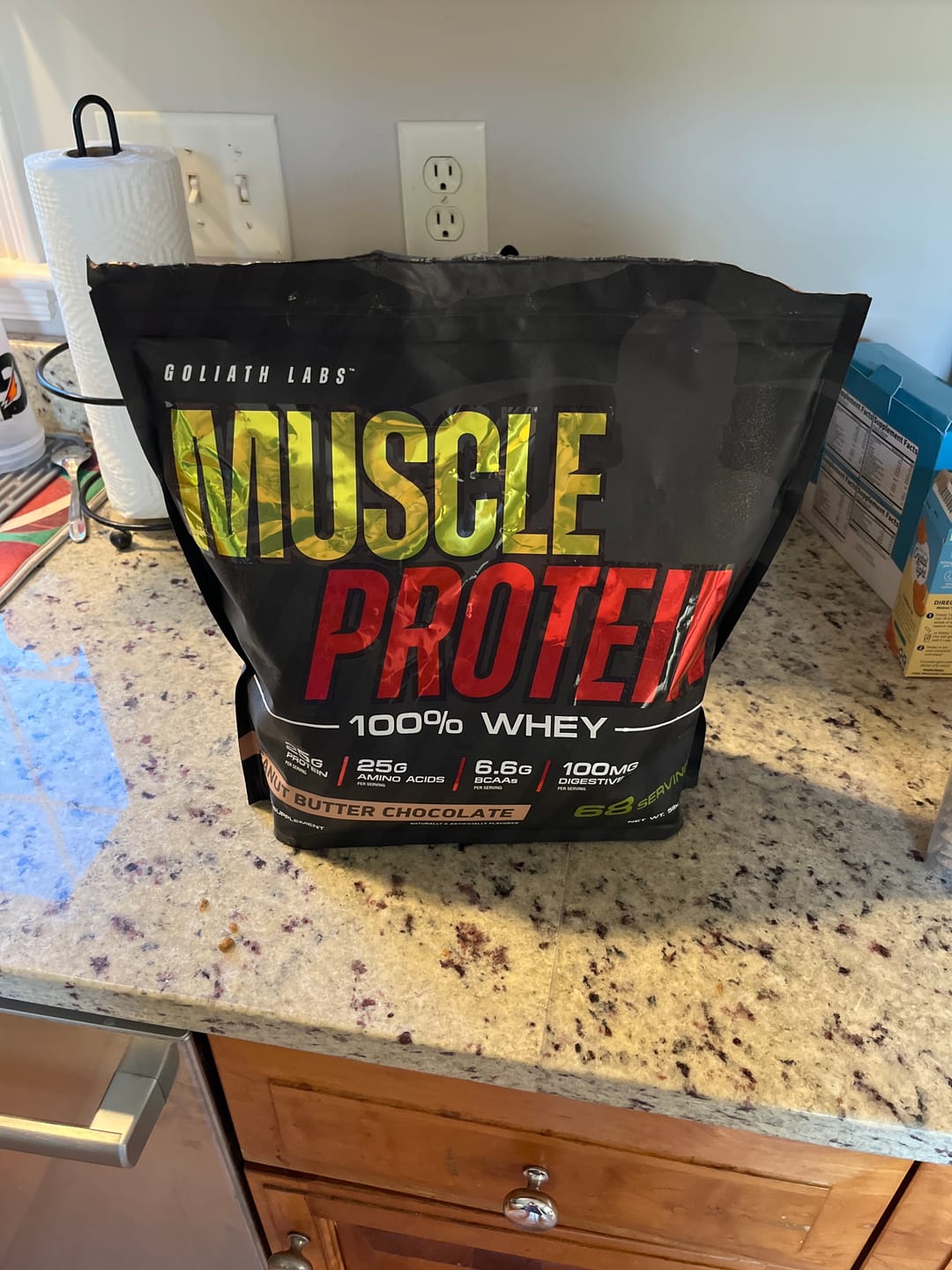 Customer photo review of 100% Whey Protein Powder