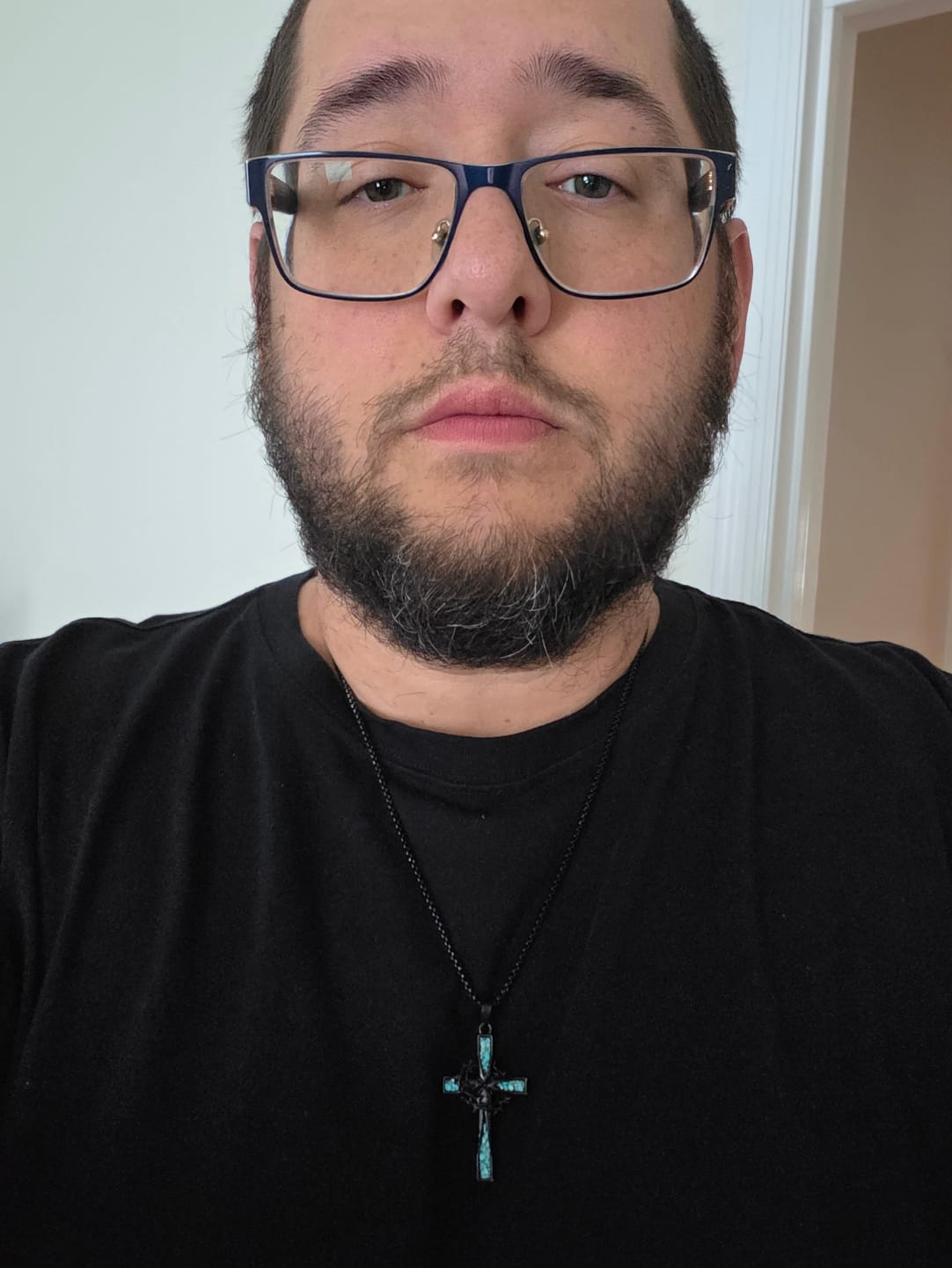 Customer photo review of FREE Today: Western Bohemian Crushed Turquoise Inlaid Thorn Cross Necklace: Timeless Emblem of Gentle Heavenly Guardianship
