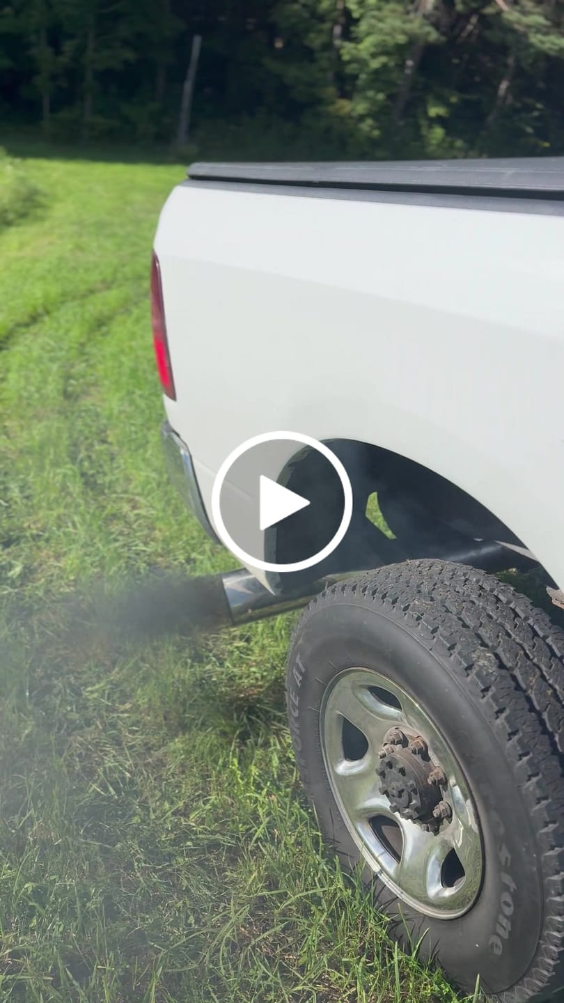 Customer video review of 2013-2018 Cummins 4" Downpipe Back Exhaust System w/Muffler (411018 / 412018)