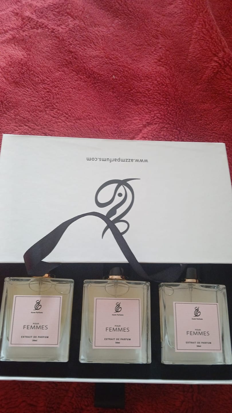 Customer photo review of Pack AZZM – 3 PARFUMS AU CHOIX