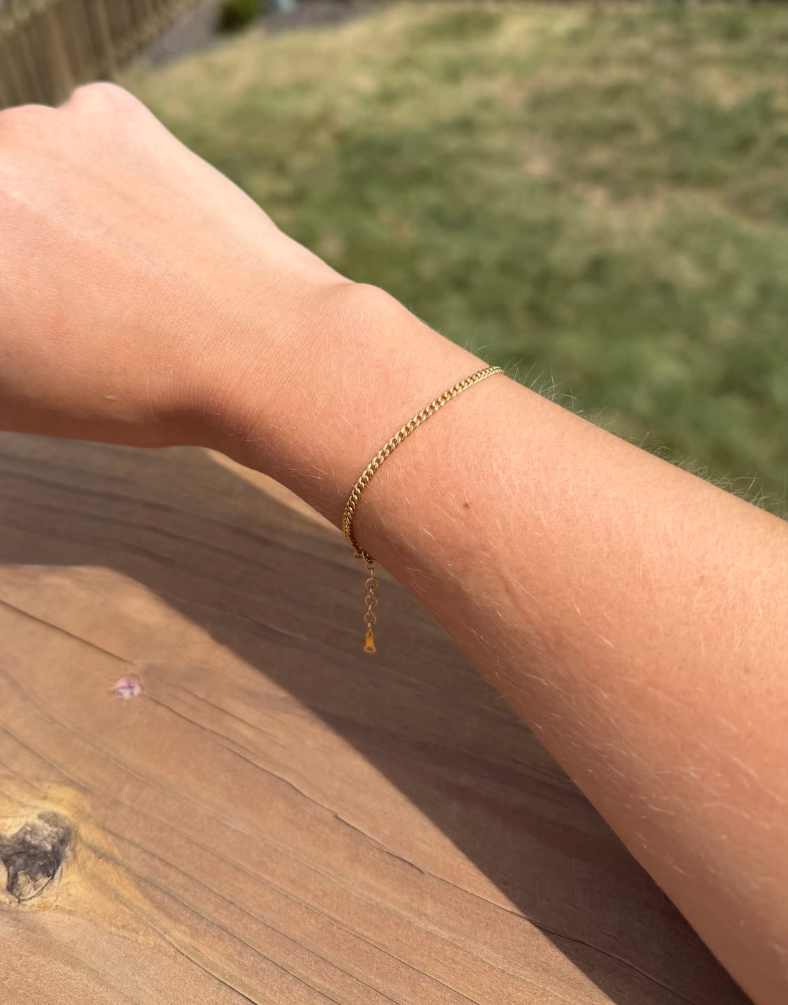 Customer photo review of Curb Chain Bracelet