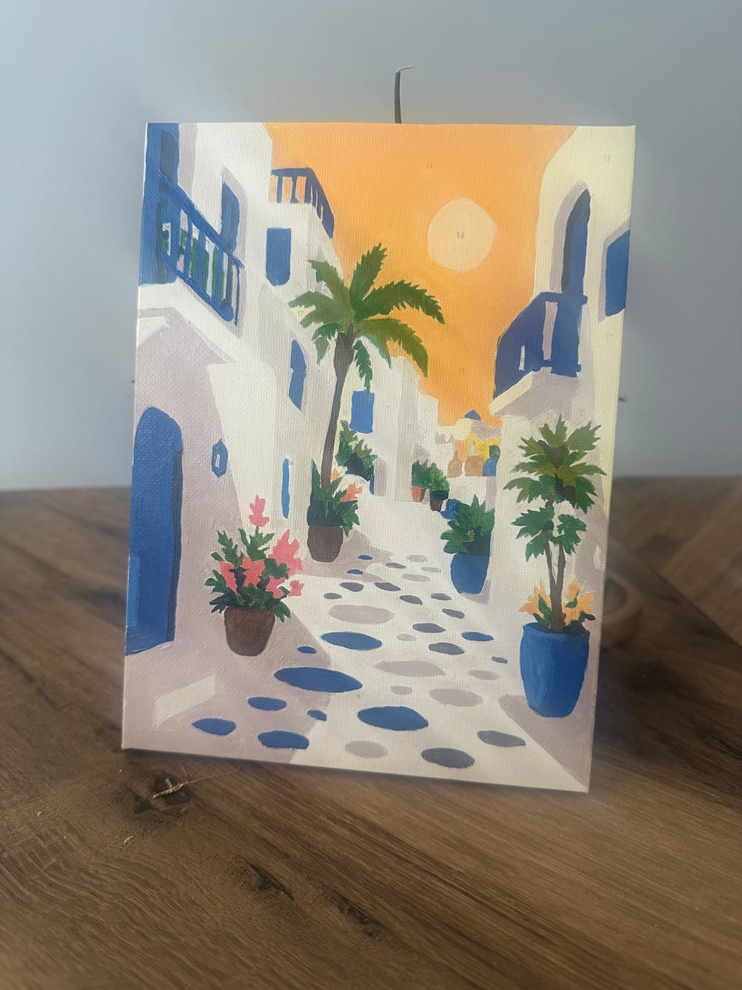 Customer photo review of 6 Mini Paintings - Mediterranean Dream Set