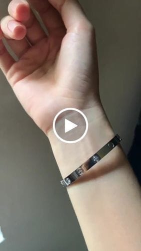 Customer photo review of LOVE BRACELET 6.1MM 4 DIAMONDS