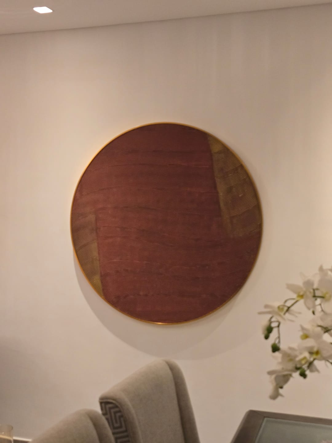 Customer photo review of Weathered Charm Circle Metal FRAME Painting 120*120cm SOASAMPLE017