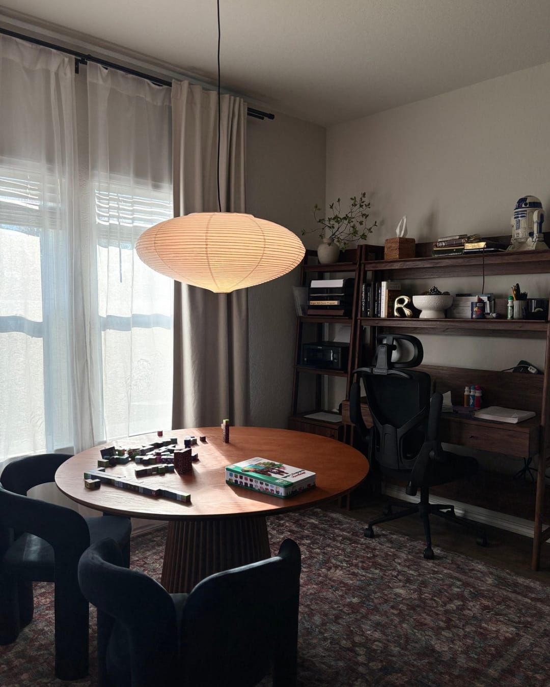 Customer photo review of Ellipse Washi Paper Pendant Lampshade
