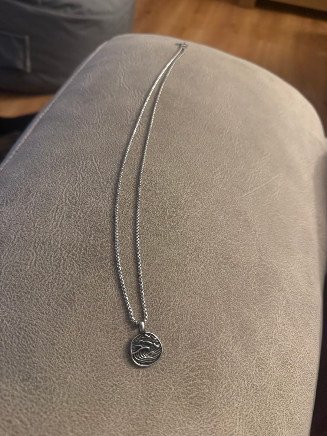Customer photo review of Jeffreys Bay Wave Necklace