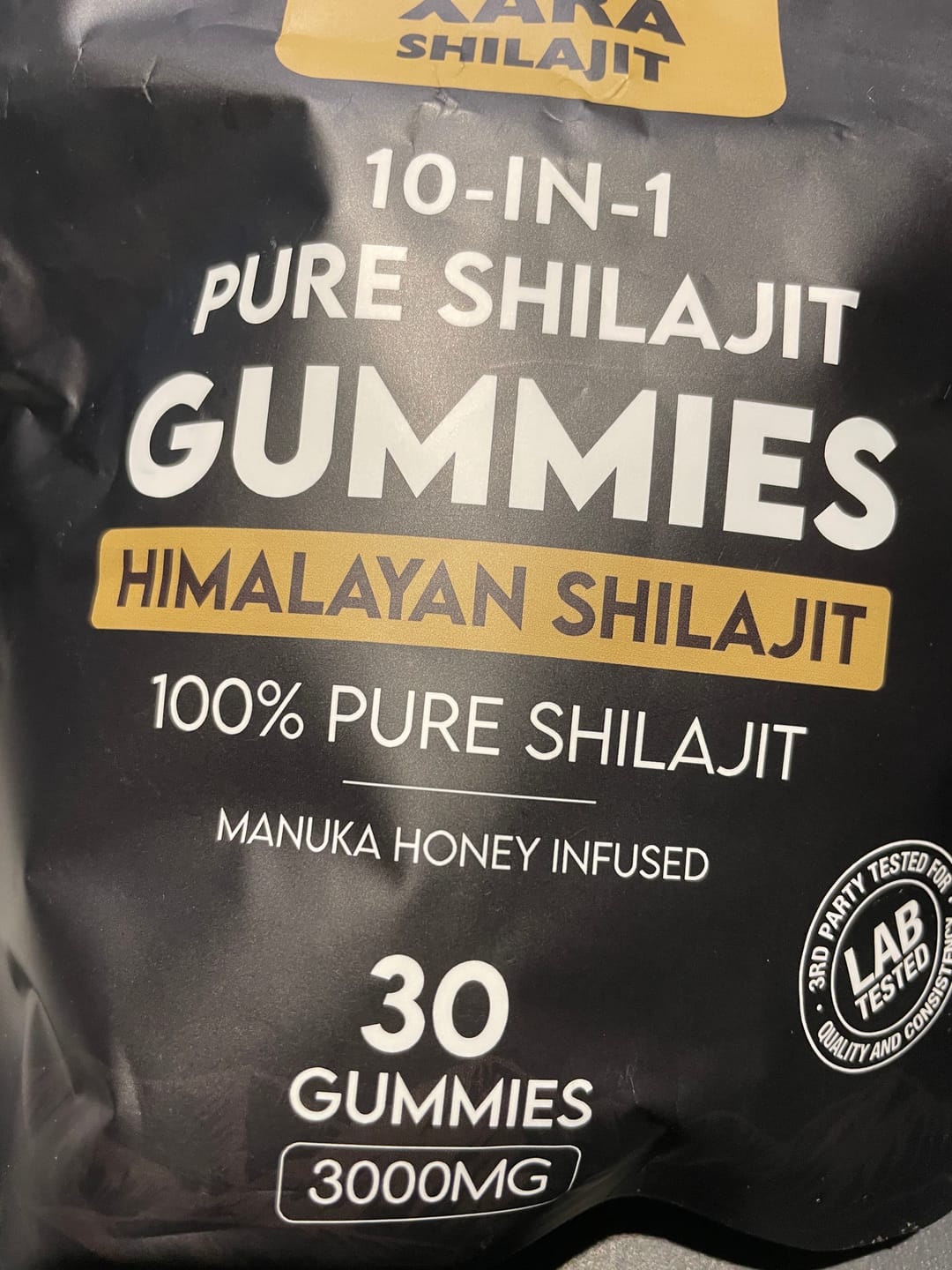 Customer photo review of XARA SHILAJIT® Pure Shilajit Gummies upgraded formula