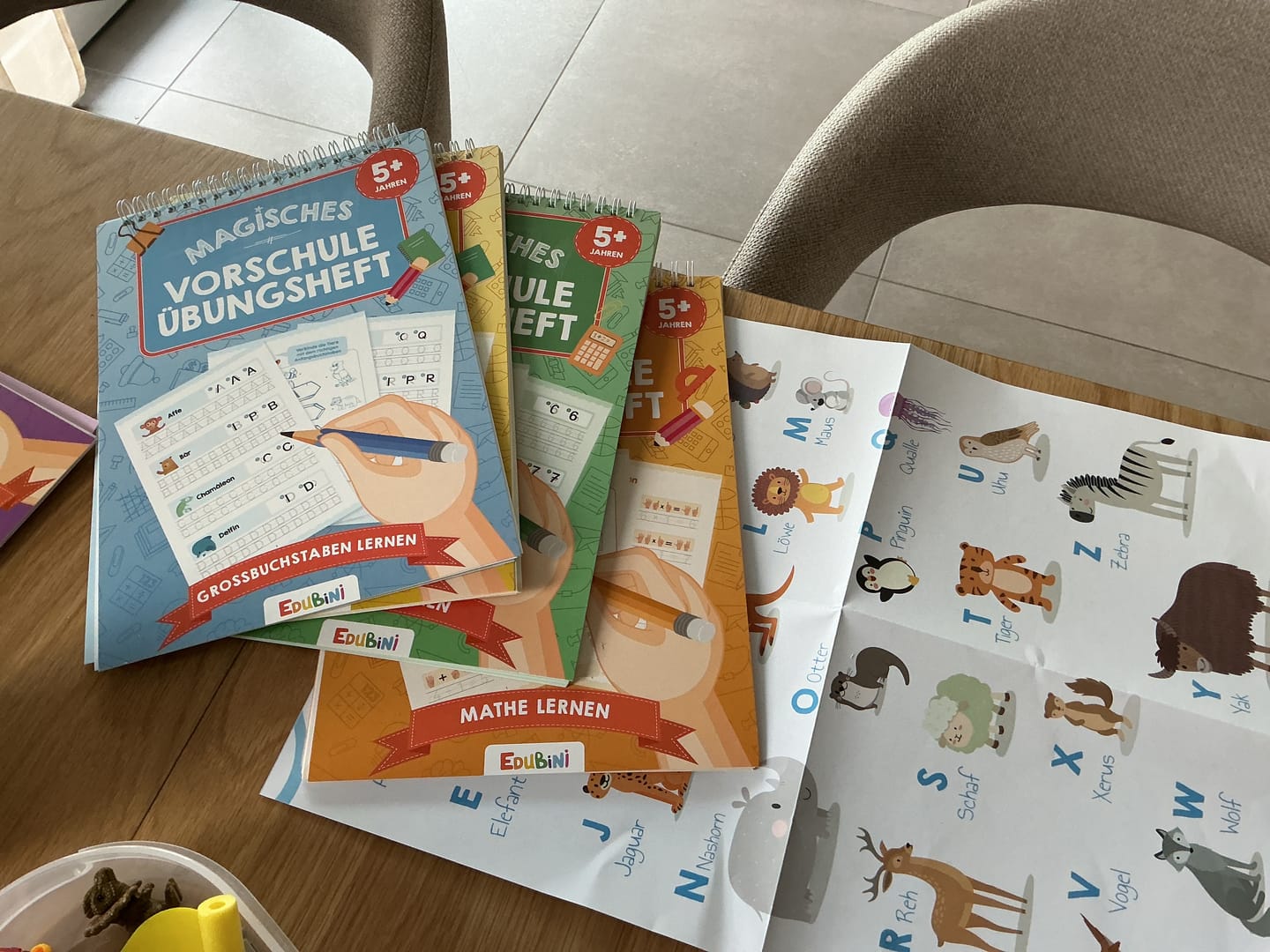 Customer photo review of Edubini Magische Übungshefte® (Geschenk-Starterset)