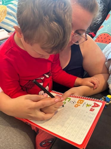 Customer photo review of LumoTrace™ Workbook: Give your child a head start