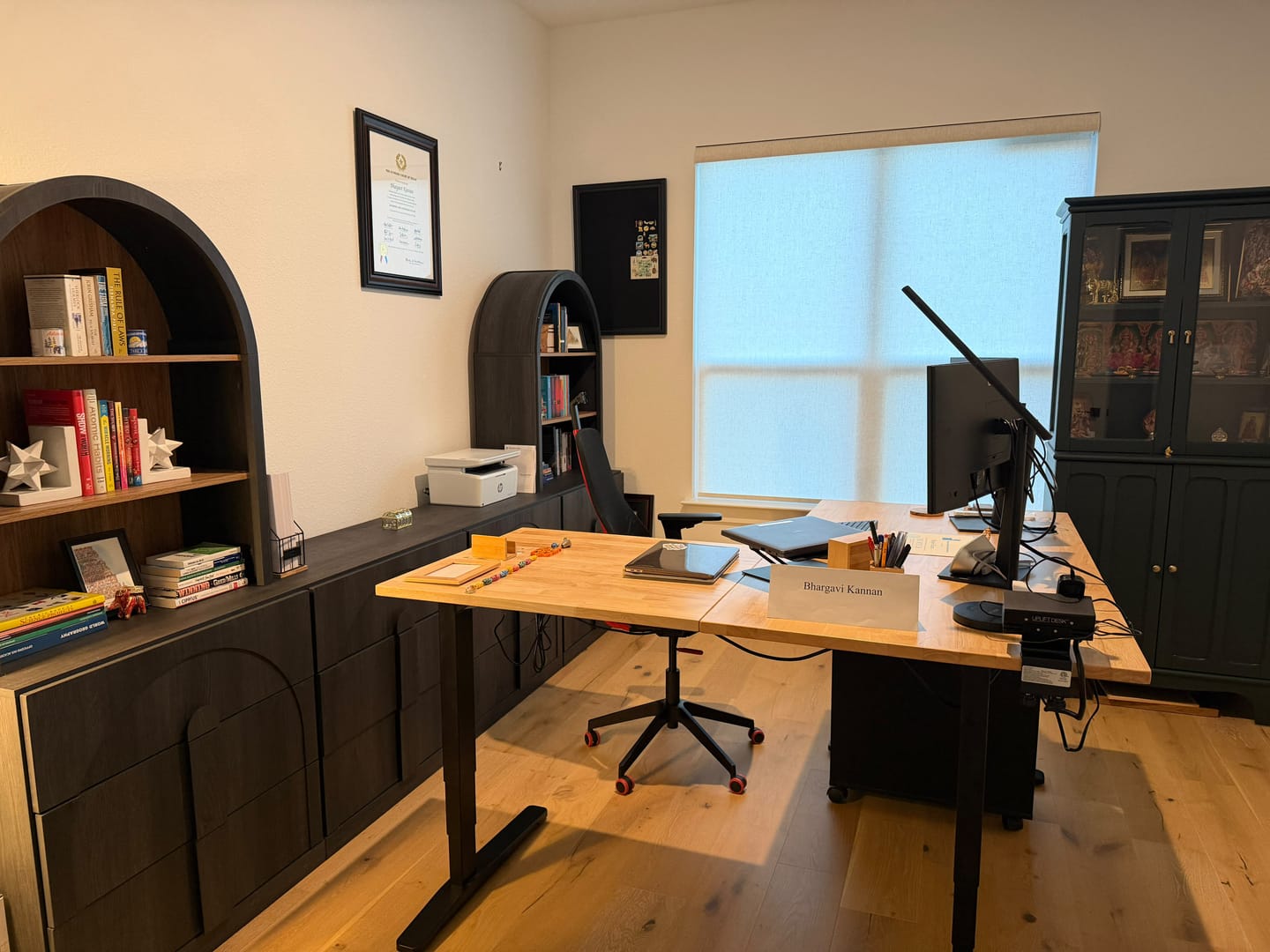 Customer photo review of Bijou Modular Media Wall Unit System (4-Piece)