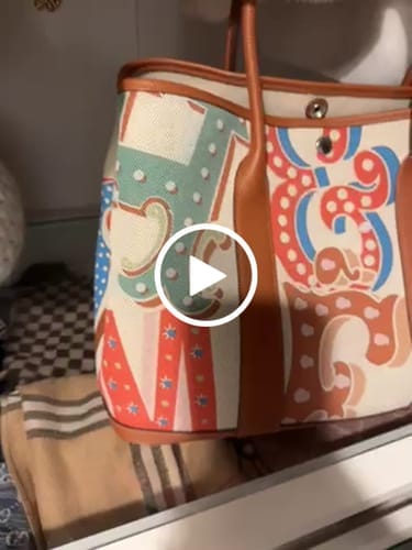Customer photo review of HM Garden Party 36 Multicolor Canvas and Negonda Calfskin 243393
