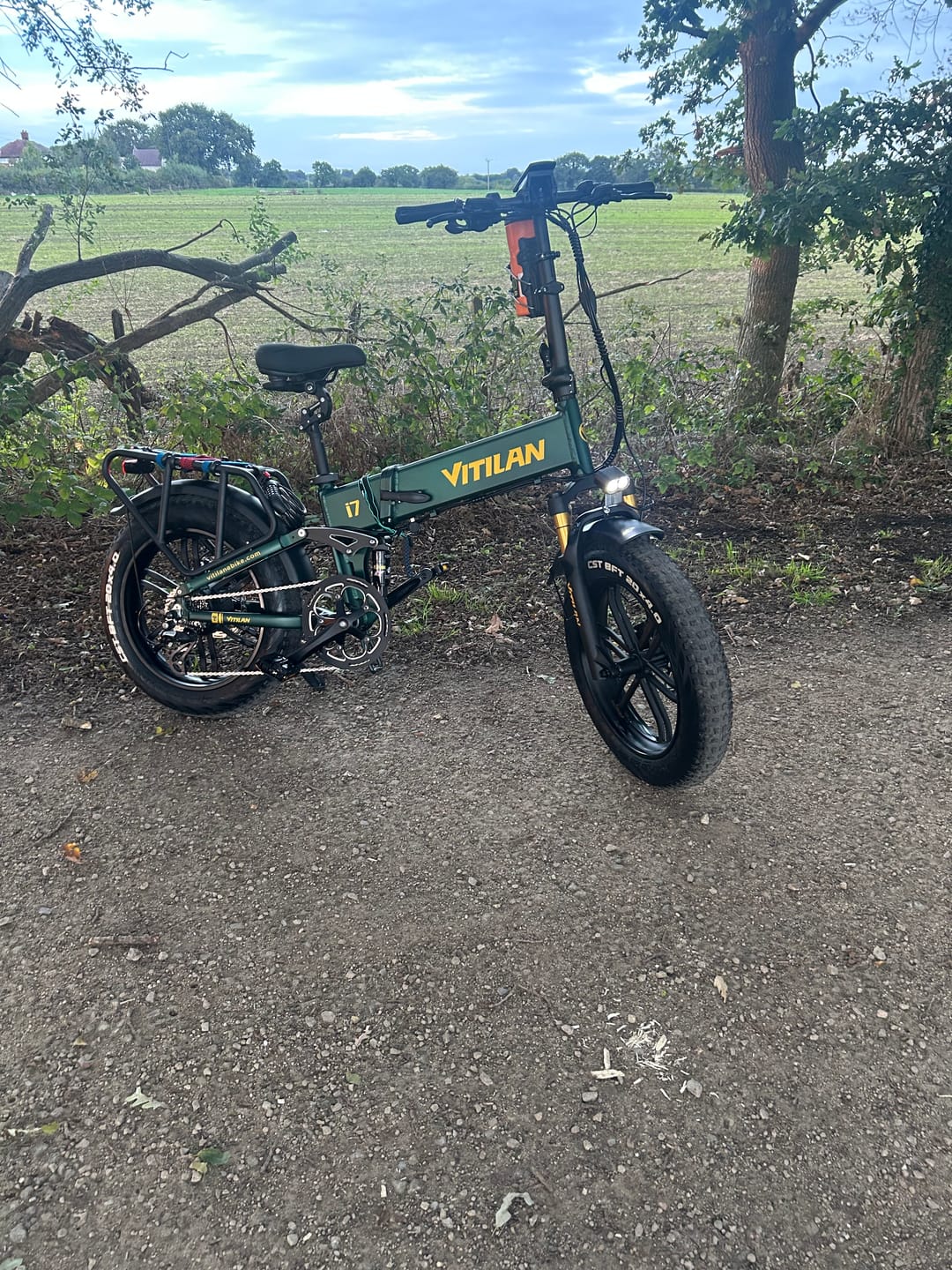 Customer photo review of I7 Pro 3.0 Folding Full Suspension Electric Bike
