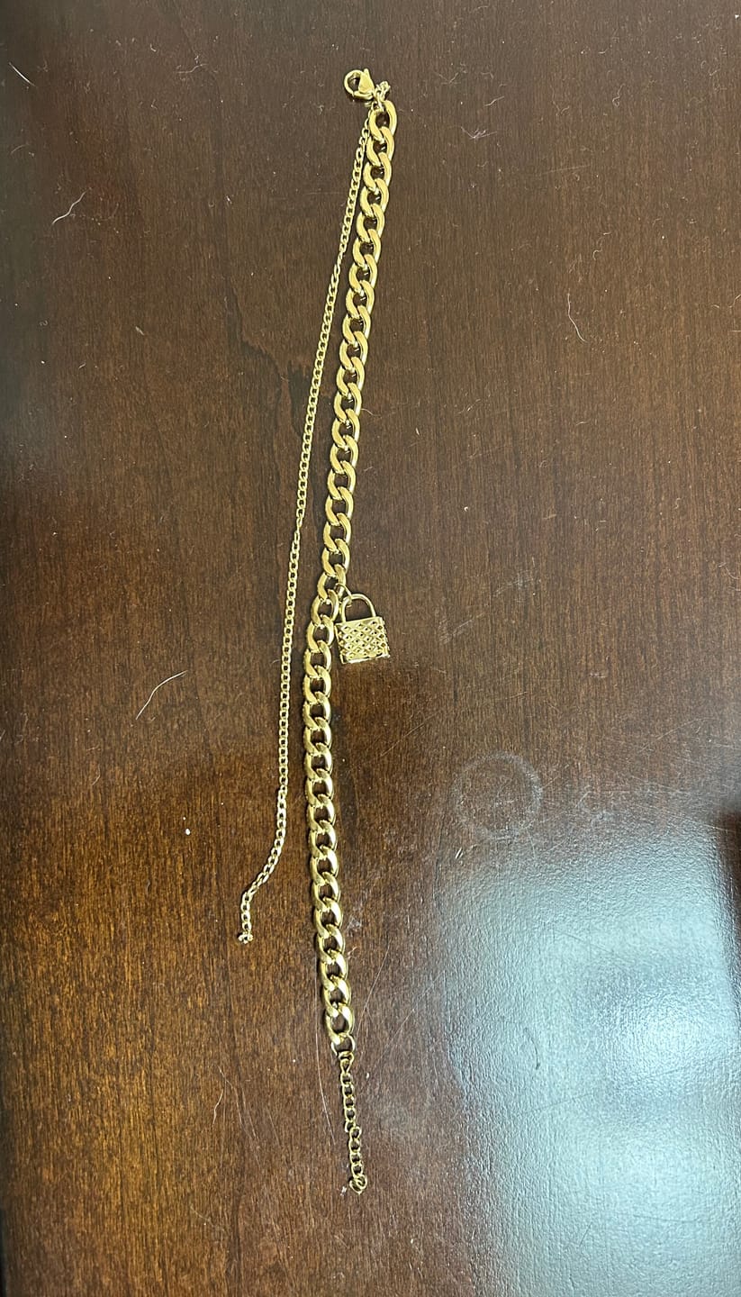 Customer photo review of Tobillera Acero 🔒 Candado