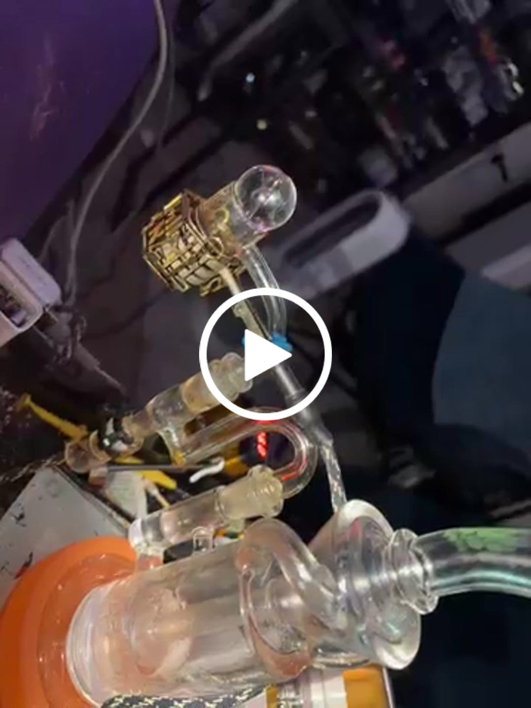 Customer video review of XL MARBLE CARB CAP WITH HOLE