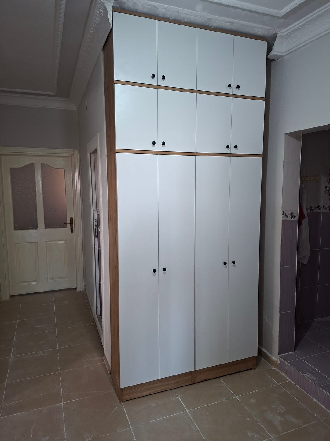 Customer photo review of Rani EA143 Portmanto Üst Modülü Çok Amaçlı Dolap Sepet Ceviz - Beyaz