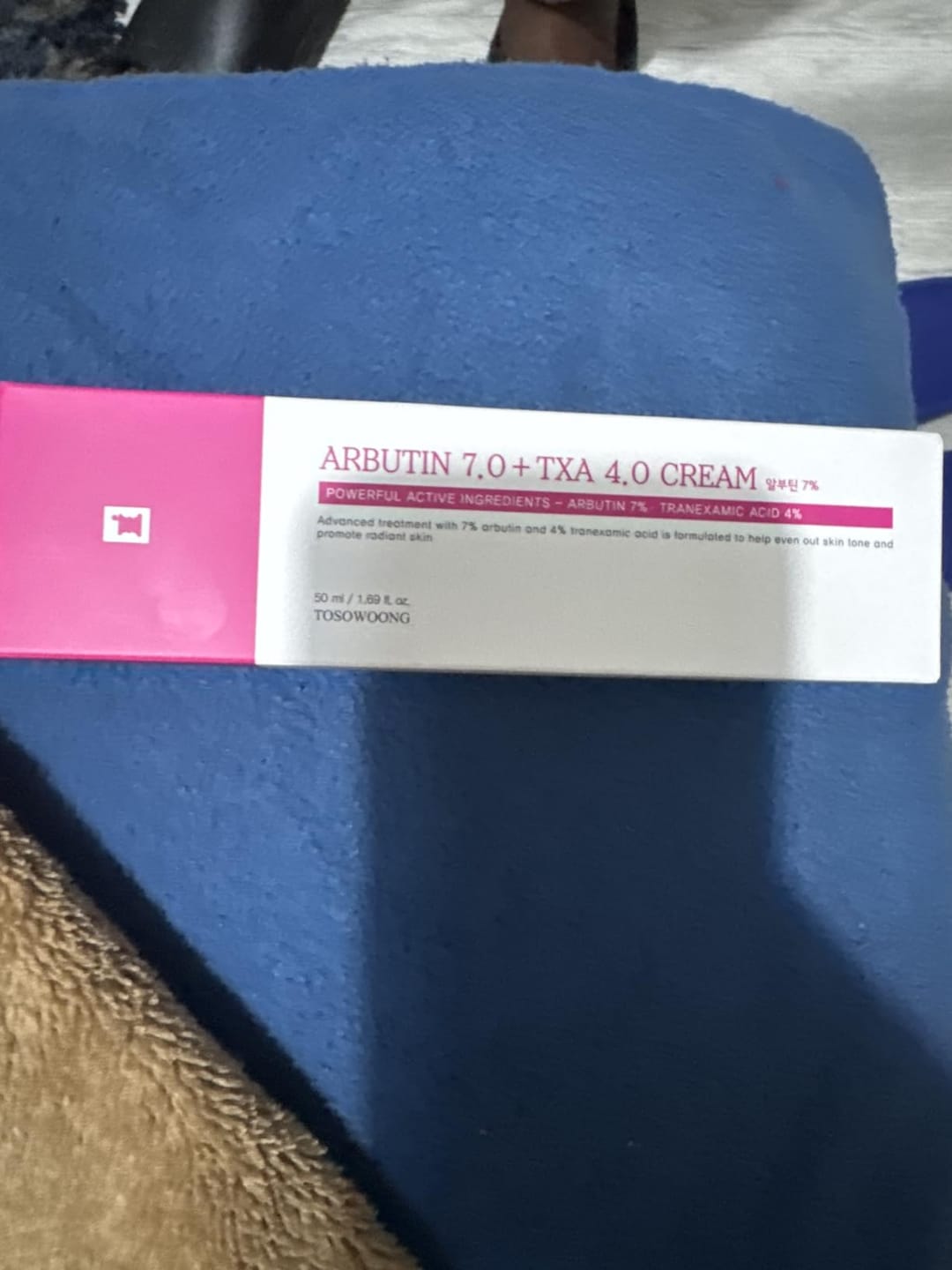 Customer photo review of Tosowoong Arbutin Brightening Cream