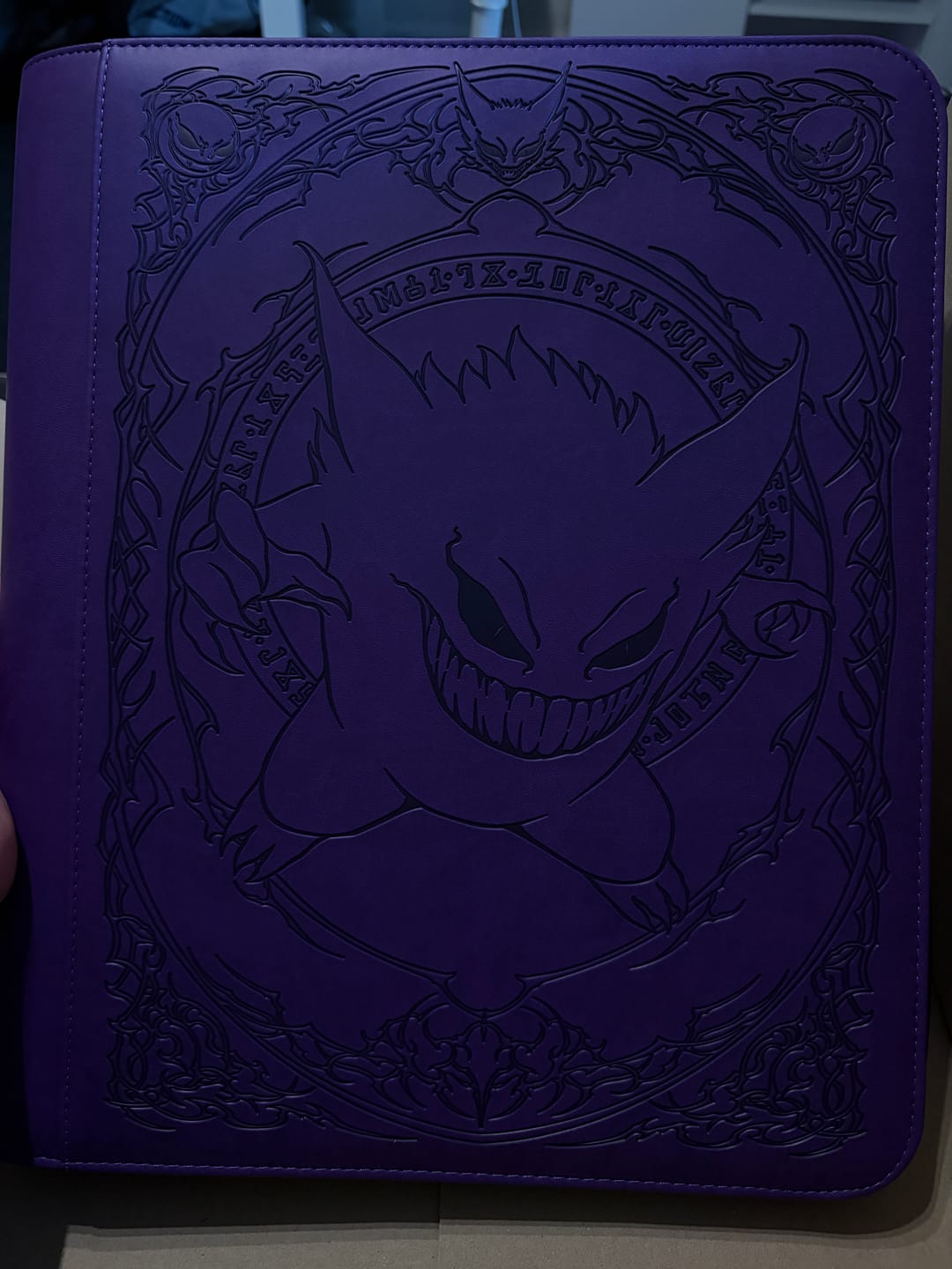 Customer photo review of Purple Evil - Toploader Trading Card Binder