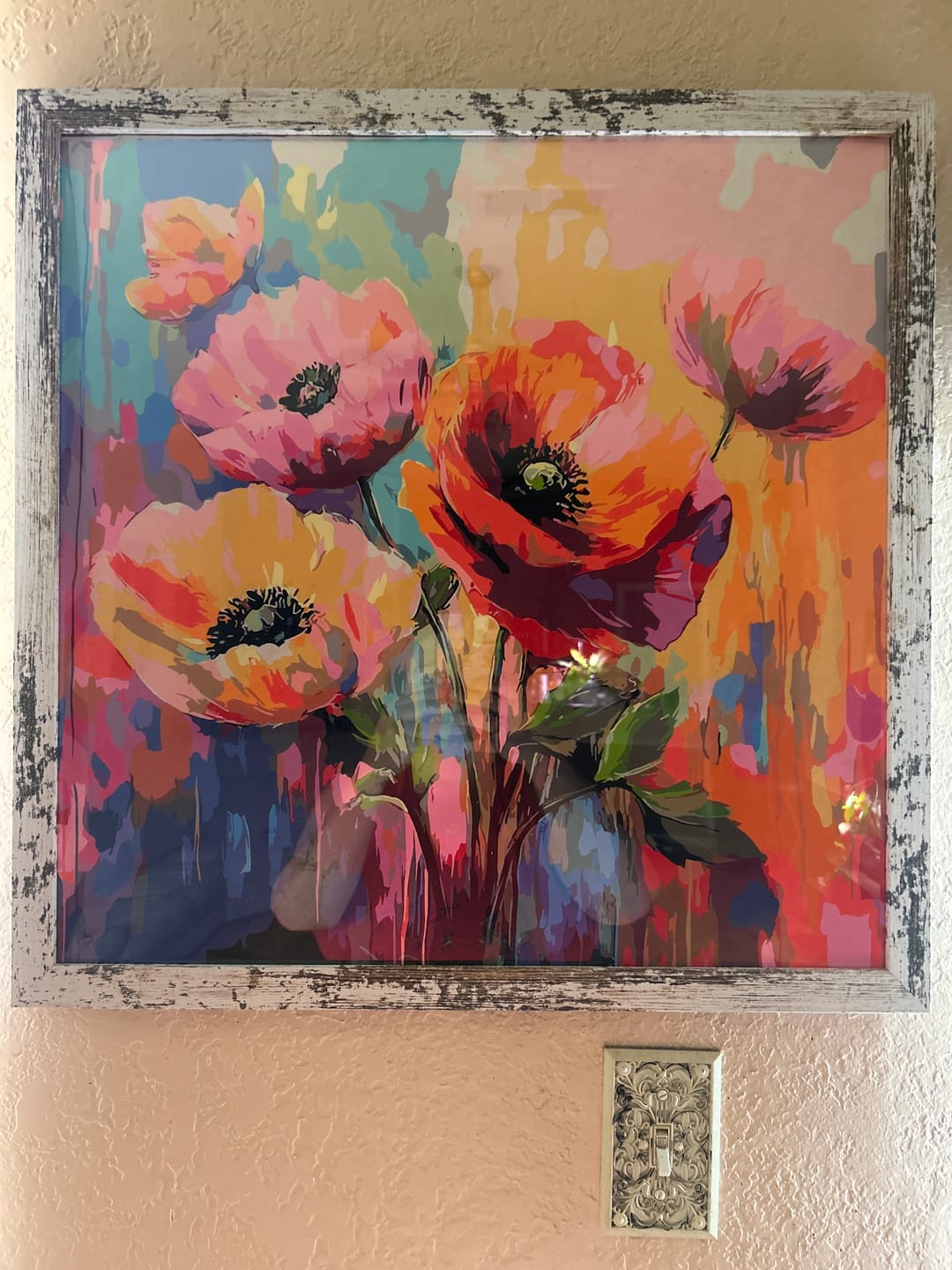 Customer photo review of Paint by Numbers - Flower poetry in a riot of color