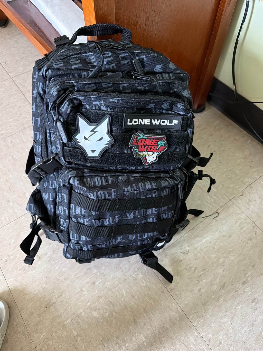 Customer photo review of Gen 3 Midnight Wolf Black 35L Lone Wolf Fitness Backpack