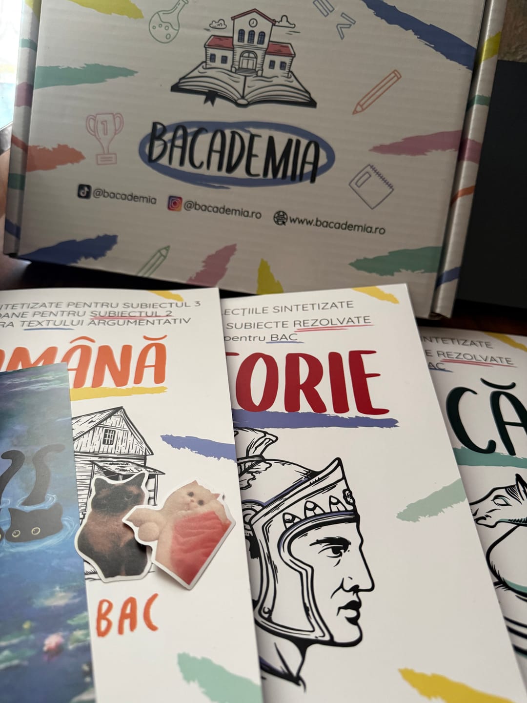 Customer photo review of Pachet Bacalaureat (Română + Istorie + Logică) Bacademia