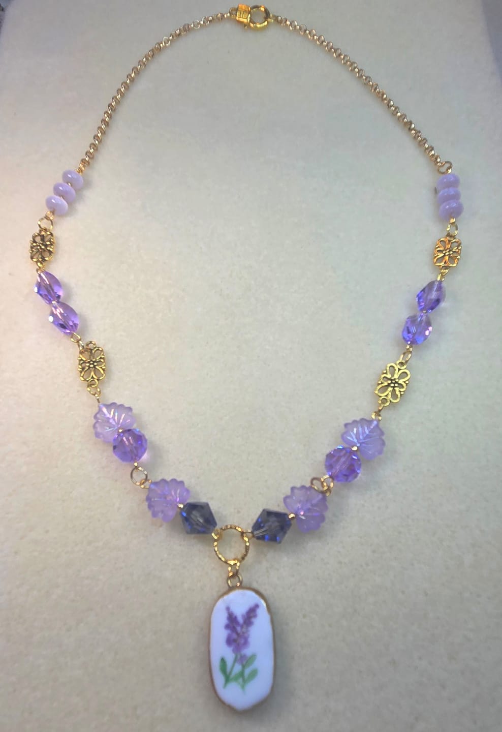 Customer photo review of Fab Finds Bead Mix in Lavender & Butterlies