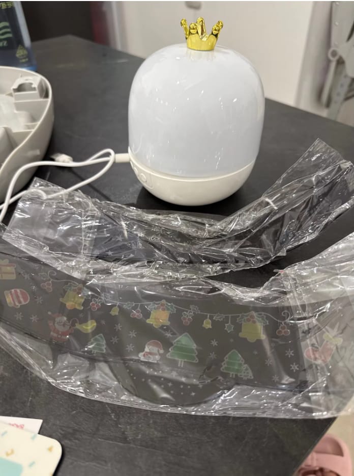 Customer photo review of Sol Rotating Star Projector Night Light | 360° Rotating LED Galaxy Lamp for Kids Bedroom