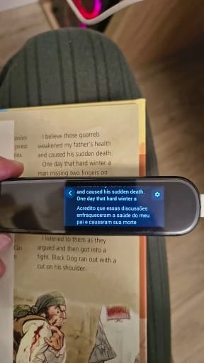 Customer photo review of Multilingual translation dictation pen