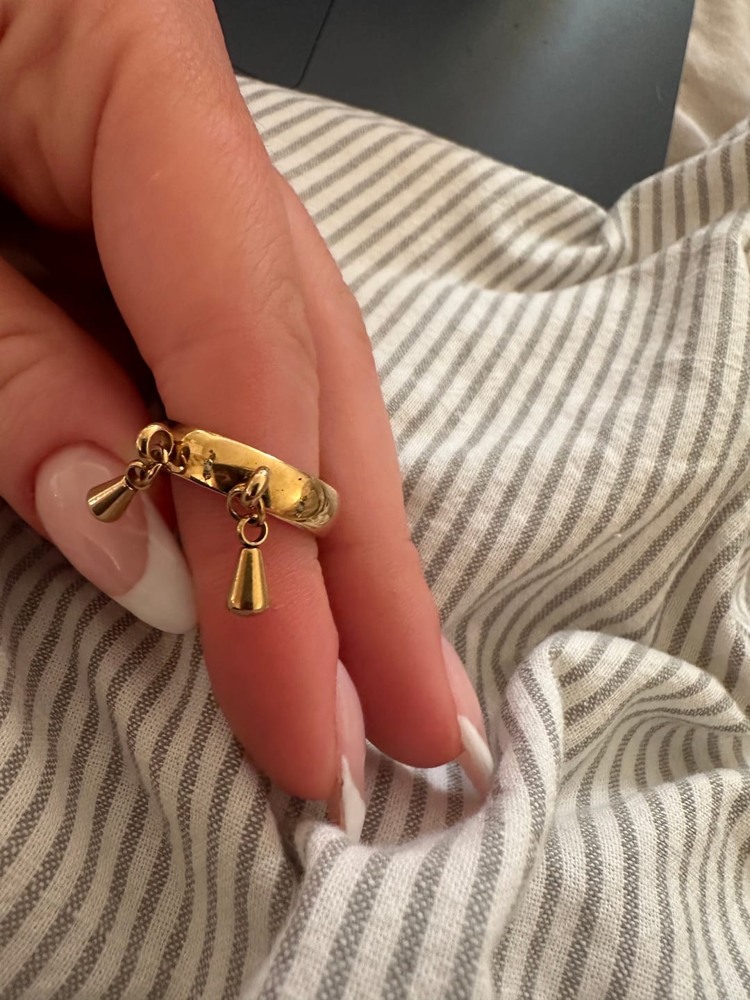Customer photo review of Bliss - Drop Ring Stainless Steel