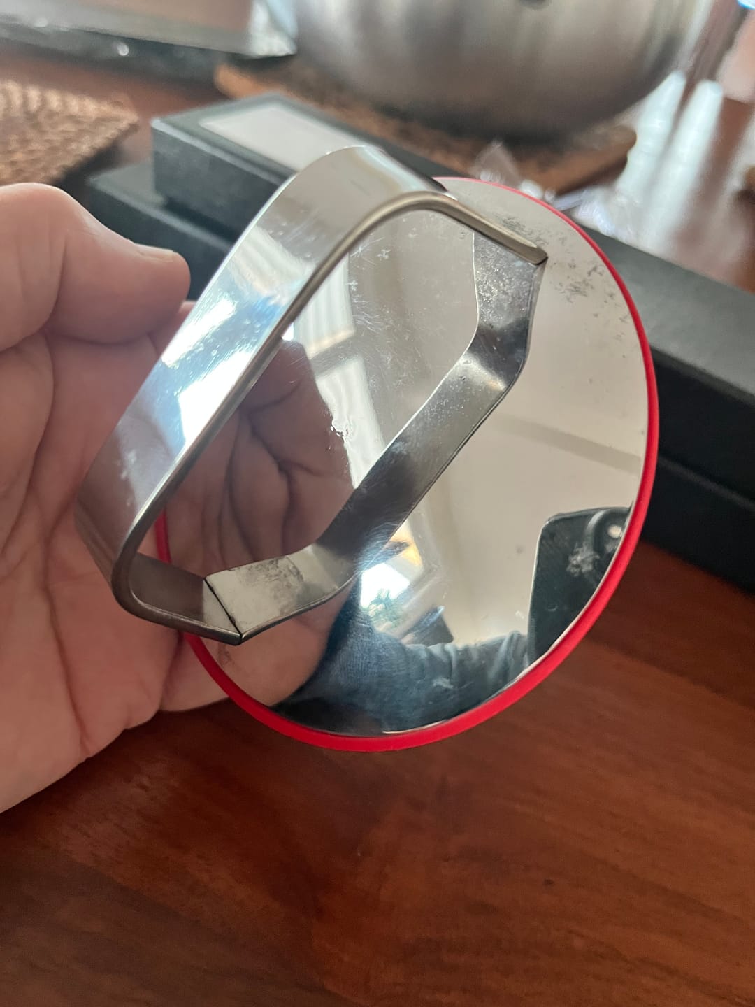 Customer photo review of Hand-Hammered Deep Titanium Pot