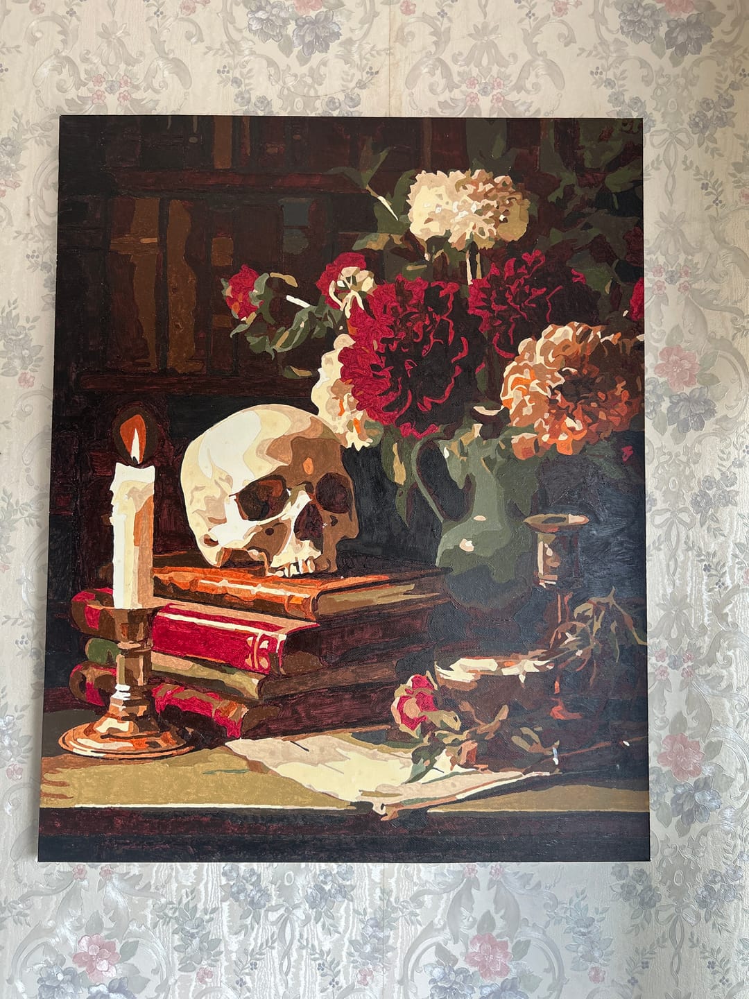 Customer photo review of Vintage Library | Paint by Number