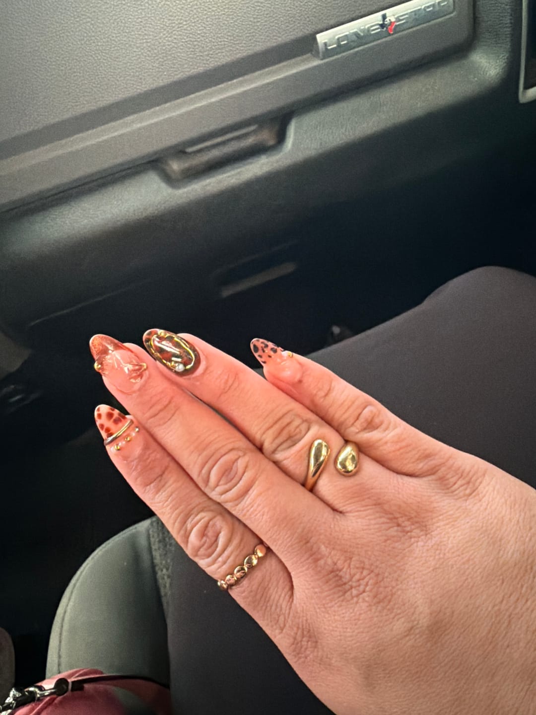 Customer photo review of Open Twist Drop Ring