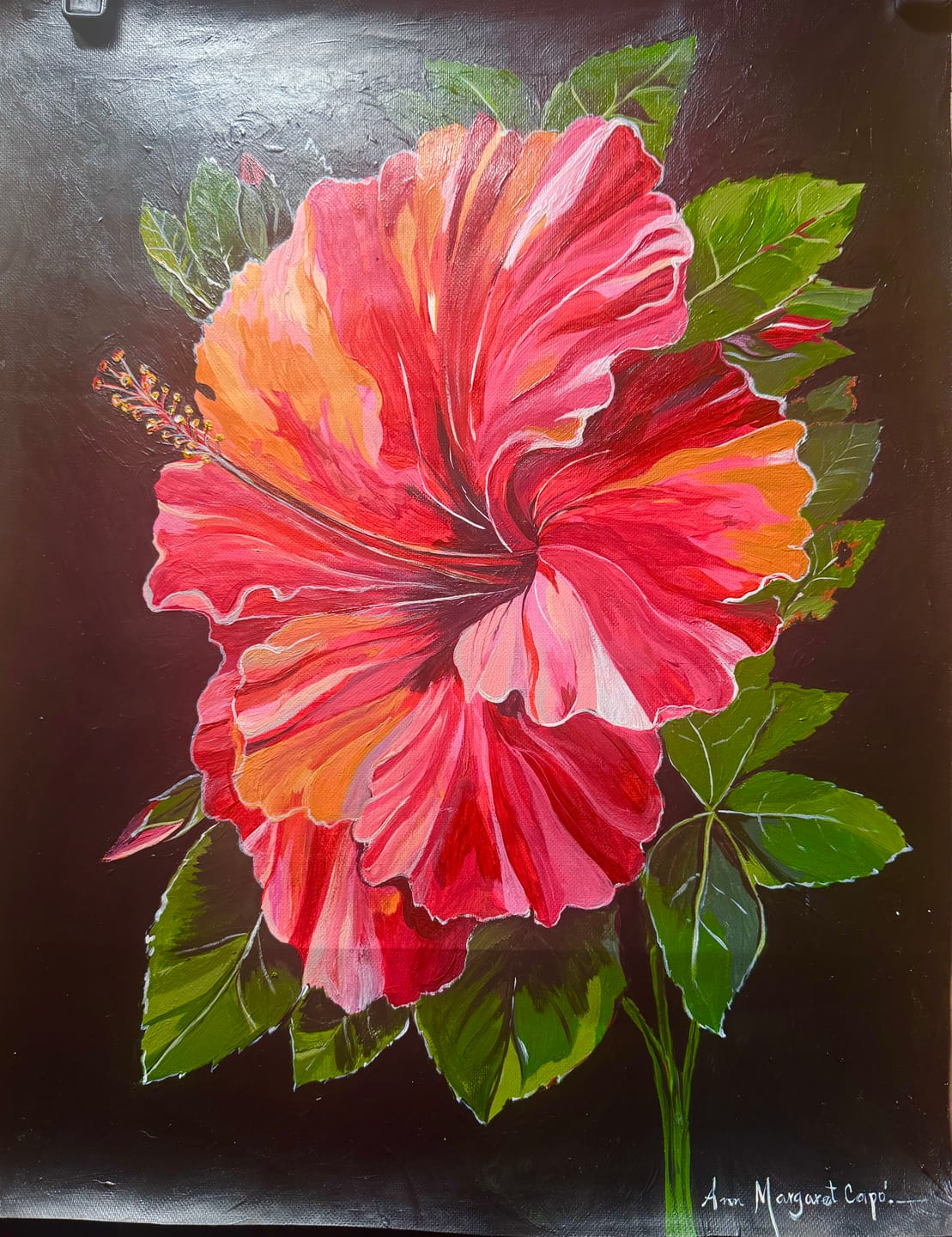 Customer photo review of Colorful Hibiscus | Paint by Number