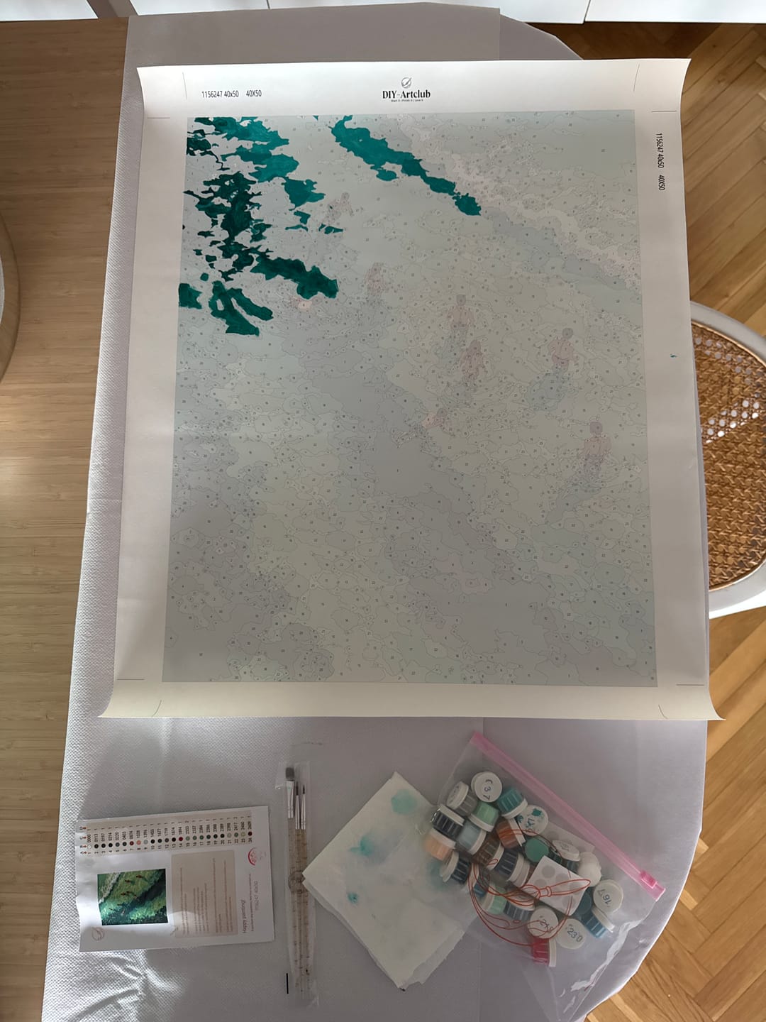 Customer photo review of Clear Waters | Paint by Number