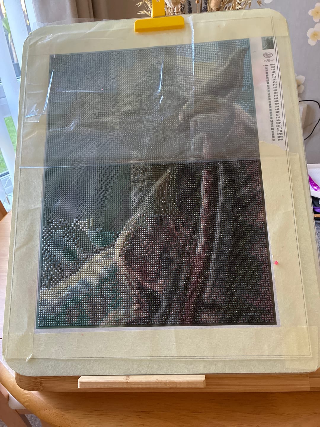Customer photo review of Personalised Crystal Art Canvas Kit