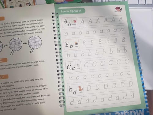 Customer photo review of LumoTrace™ Workbook: Give your child a head start
