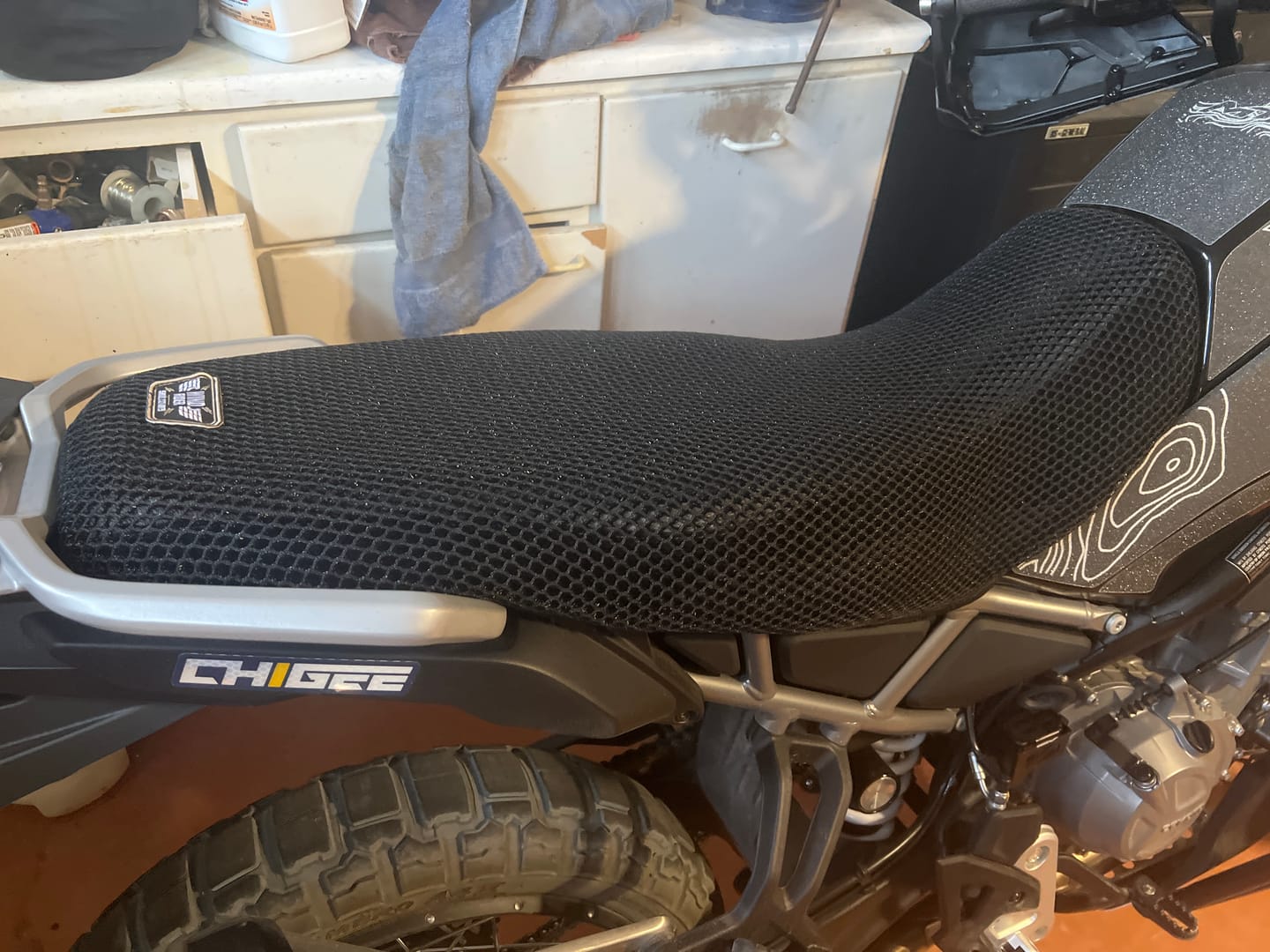 Customer photo review of Wind Rider Seat Cover