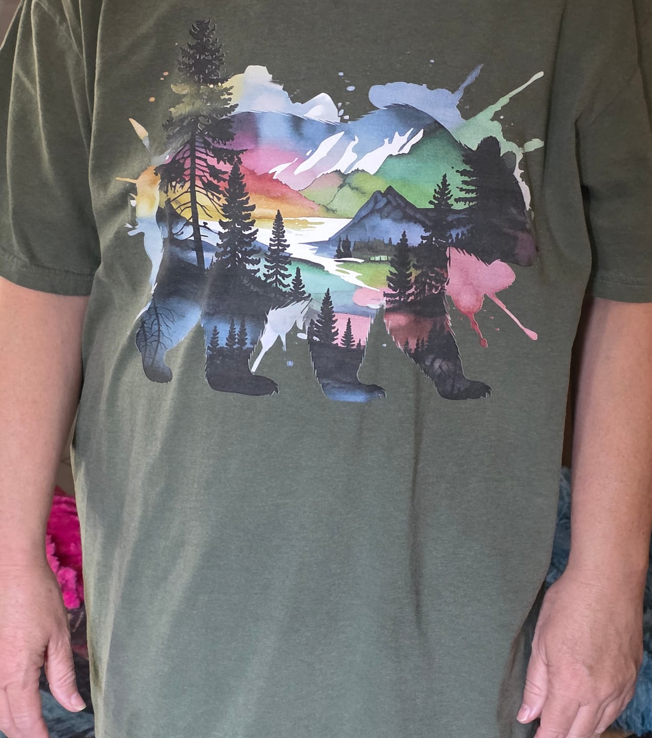 Customer photo review of Mystical Bear Premium Tee