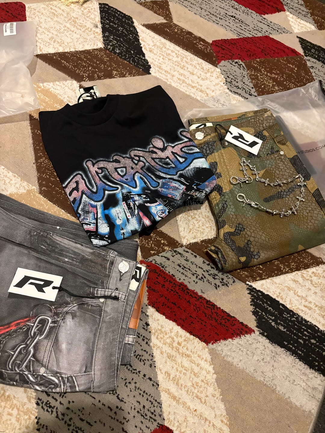Customer photo review of Python Camo Denim