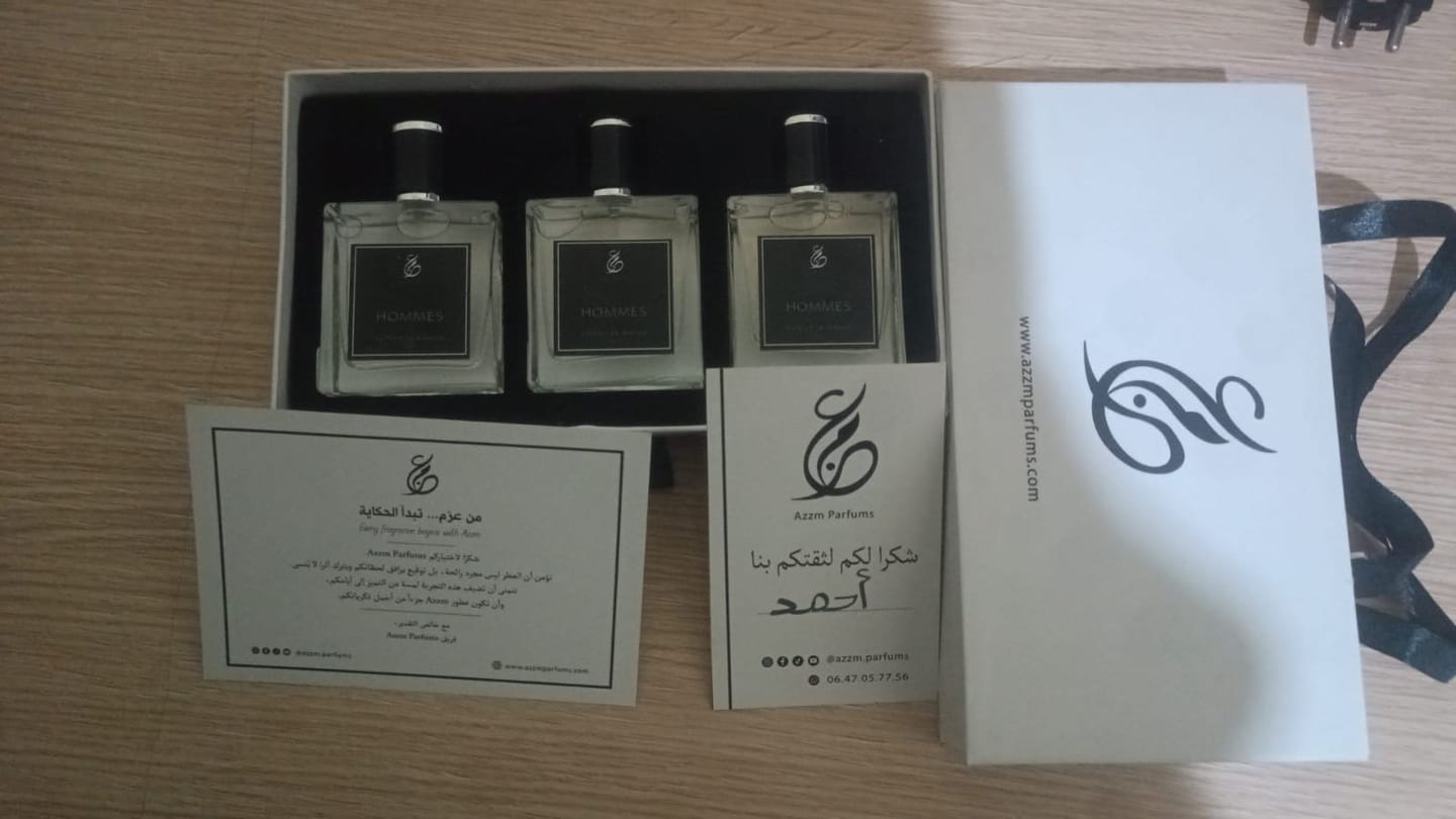 Customer photo review of Pack AZZM – 3 PARFUMS AU CHOIX