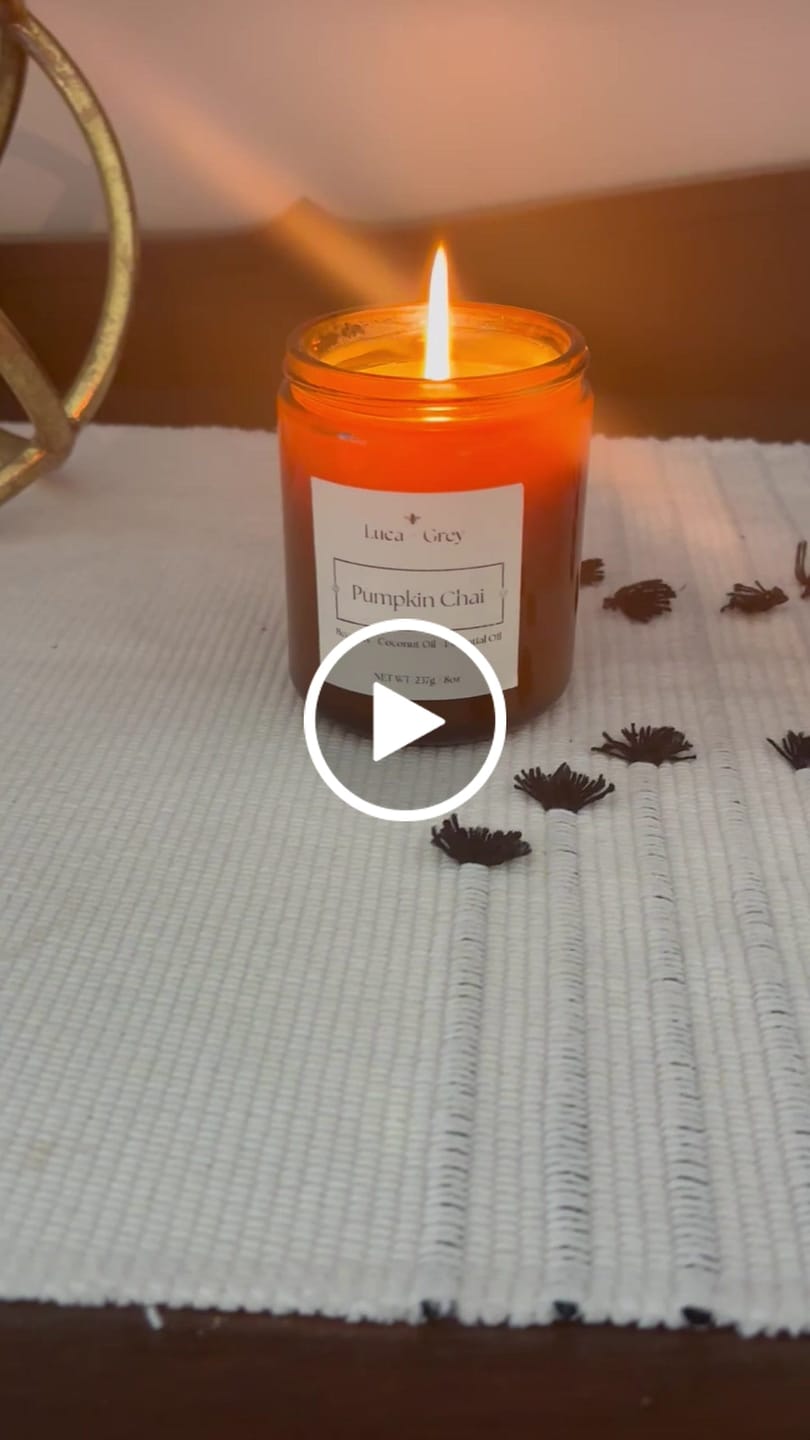 Customer video review of Pumpkin Chai Beeswax Candle