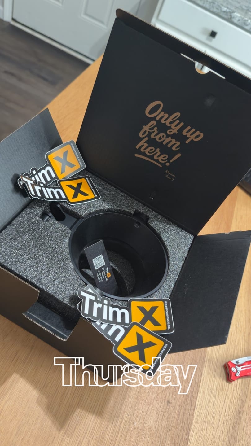 Customer photo review of Trim X Icon sticker