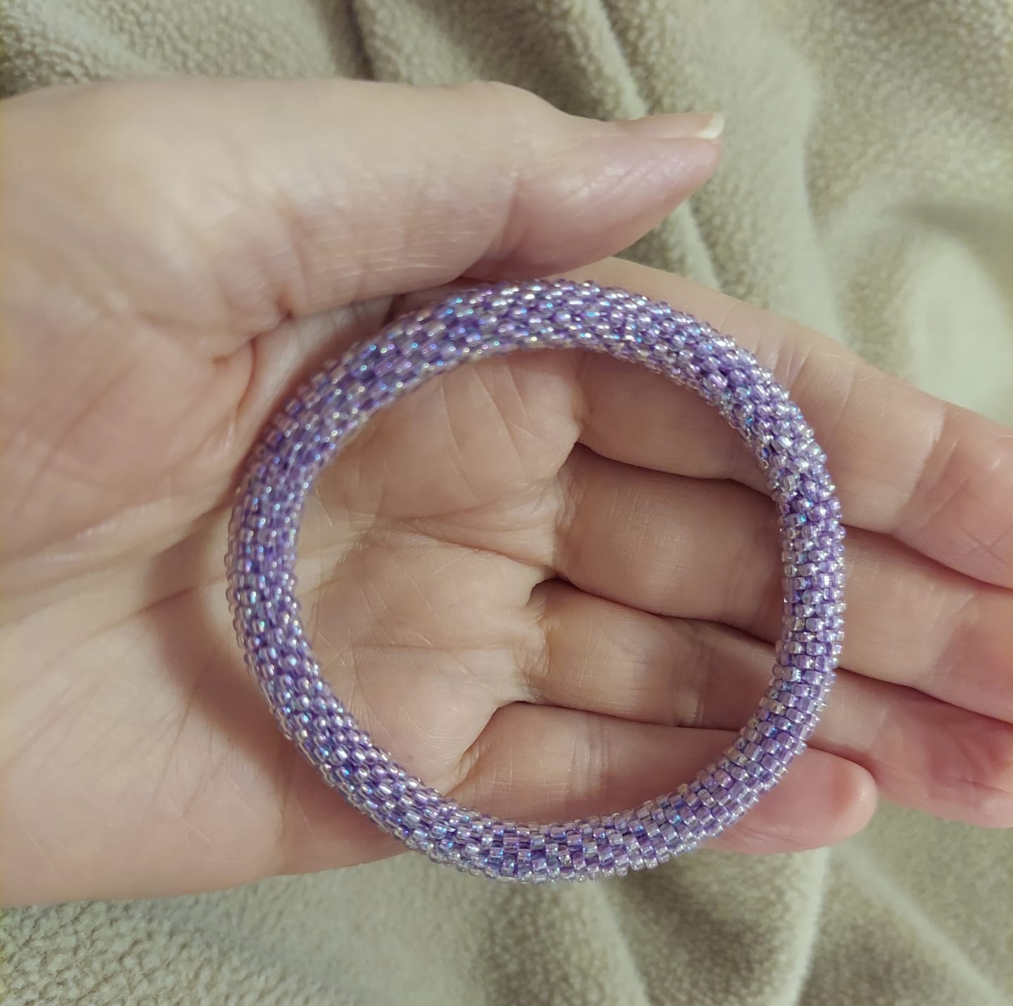 Customer photo review of Iridescent Haze Solid