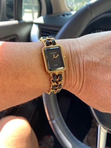 Customer photo review of PREMIERE ROCK PINK GOLD CASE BLACK LEATHER