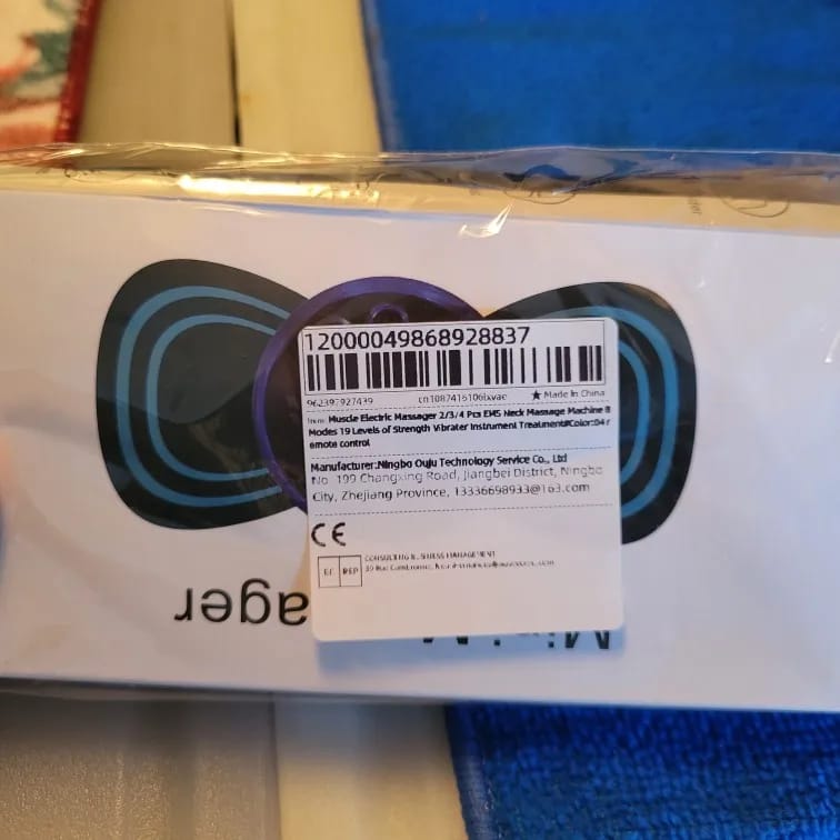 Customer photo review of RelaxWave EMS Neck & Back Massager