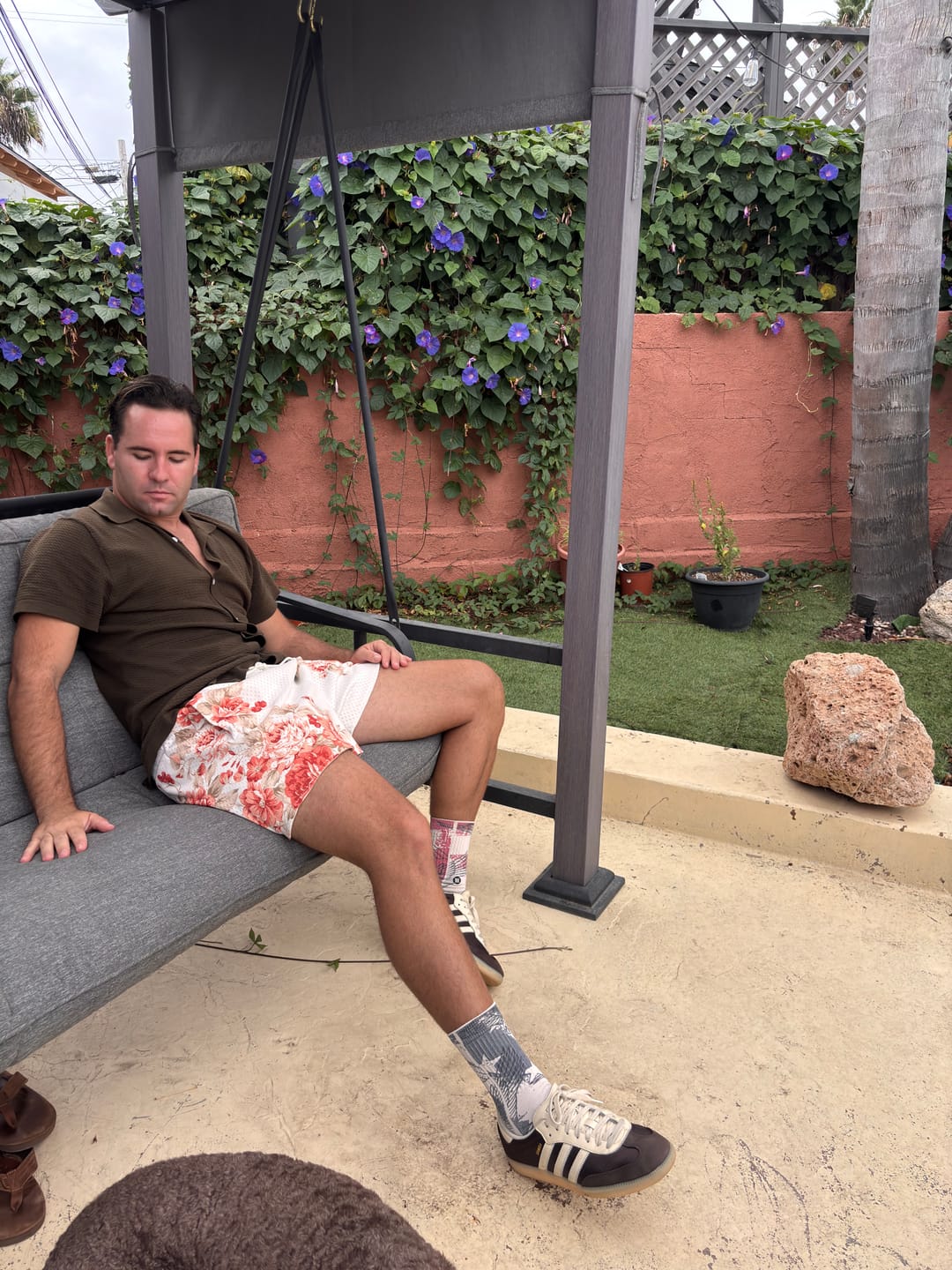 Customer photo review of 1111 -  Skulls & Roses Reversible Shorts