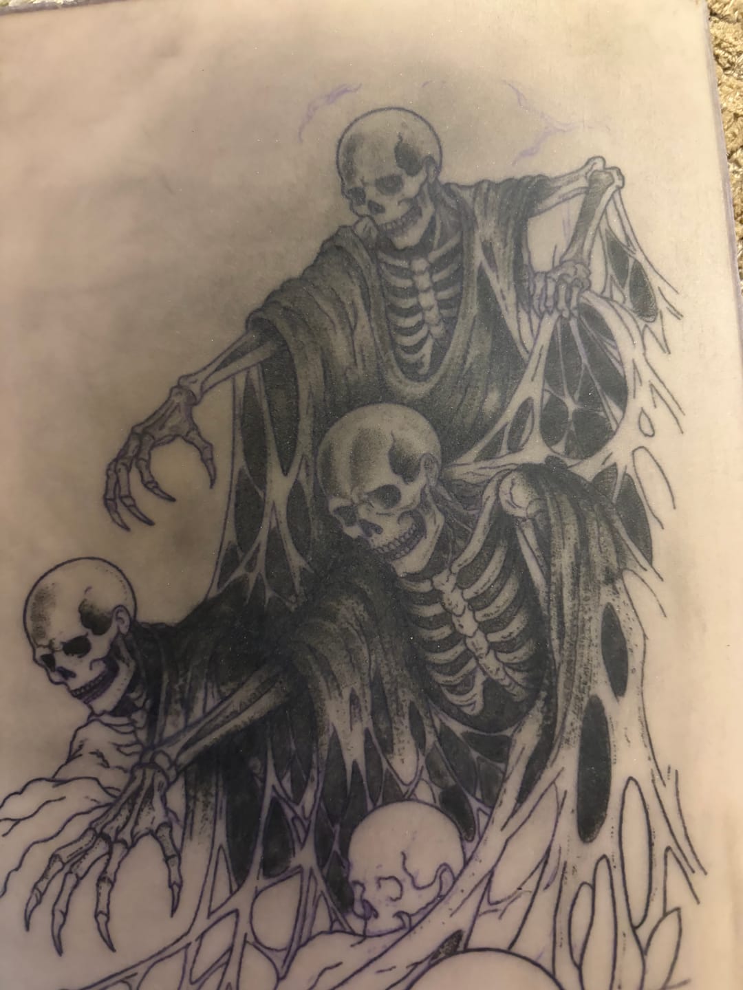 Customer photo review of Tattoo Practice Skin | Size Small A5 | Pack of 10